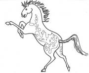 Printable appaloosa horse sc509 coloring pages
