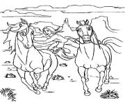 Printable cartoon horse s of spirit320f coloring pages