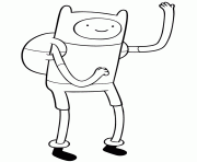 Printable cool finn adventure time se04a coloring pages