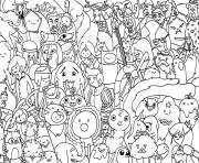 Printable free cartoon adventure time se41d coloring pages