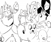 Printable adventure time s cartoone863 coloring pages