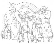 Printable printable adventure time s7456 coloring pages