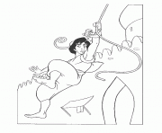 aladdin hanging by a rope disney coloring pagesc6ee