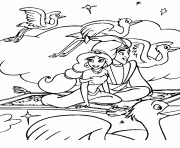 Printable aladdin and jasmine flying with birds disney coloring pages3ea3 coloring pages