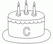 Printable cake s alphabet c46c4 coloring pages