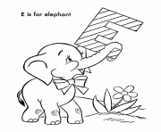 Printable alphabet s free e is for elephant963c coloring pages