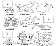 Printable matching alphabet s printable930e coloring pages