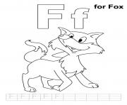 Printable free alphabet s f for fox6142 coloring pages