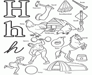 Printable words of h alphabet s printablee972 coloring pages