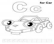 Printable car s alphabet c28bc coloring pages