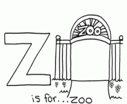 Printable zoo alphabet s4312 coloring pages
