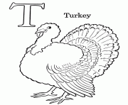 Printable turkey alphabet 8465 coloring pages
