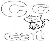 Printable printable s alphabet c for catab4b coloring pages