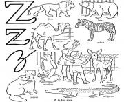Printable alphabet s free zooe0ba coloring pages