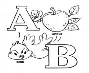 Printable alphabet s printable apple and birdfe15 coloring pages