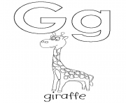 Printable g is for giraffe s alphabet2ceb coloring pages