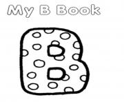 Printable my b book alphabet sc491 coloring pages