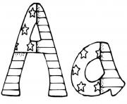 Printable patriotic alphabet s printable4374 coloring pages