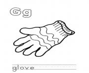 Printable glove s alphabet ge149 coloring pages