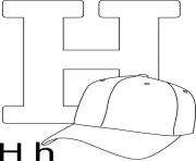 Printable hat alphabet 1cf5 coloring pages