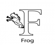 Printable frog free alphabet s9bdd coloring pages
