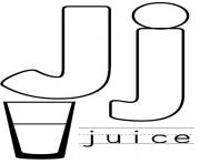 Printable juice alphabet c47b coloring pages
