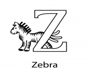 Printable alphabet s zebra1845 coloring pages