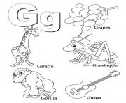 Printable coloring pages alphabet g3a6b coloring pages