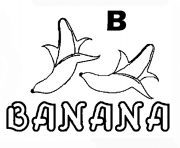 Printable alphabet s banana in b colorc66b coloring pages