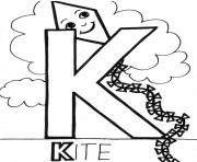 Printable kite alphabet s freef9be coloring pages