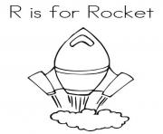 Printable rocket free alphabet s5987 coloring pages