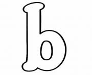 Printable b lowercase alphabet s82c1 coloring pages