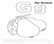 Printable guava s alphabet g2d11 coloring pages