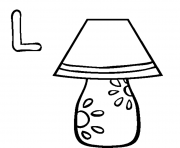 Printable lamp alphabet s free227b coloring pages