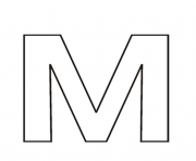 Printable letter m free alphabet s3713 coloring pages
