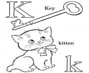 Printable k words alphabet s free541f coloring pages