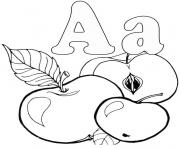 Printable free apple alphabet s printable1374b coloring pages