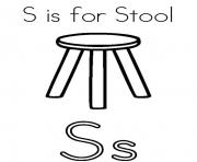 Printable stool alphabet 1c8a coloring pages