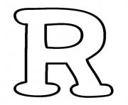 Printable big r free alphabet sdf69 coloring pages