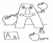 Printable apple alphabet s printable75e3 coloring pages