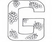 Printable coloring pages alphabet fruits0084 coloring pages