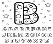 Printable b letter alphabet s1680 coloring pages