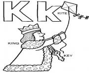 Printable king and kite alphabet s freed97d coloring pages