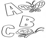 Printable abc butterflies alphabet s printablee4df coloring pages