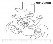 Printable j is for jump alphabet d31b coloring pages