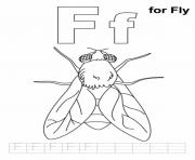 Printable f for fly alphabet s freeee2f coloring pages