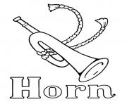 Printable horn alphabet 9ab8 coloring pages