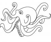 Printable animal octopus 3d27 coloring pages