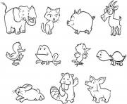 Printable free s of animals baby9b4e coloring pages