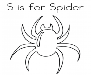 Printable spider animal alphabet 66e1 coloring pages